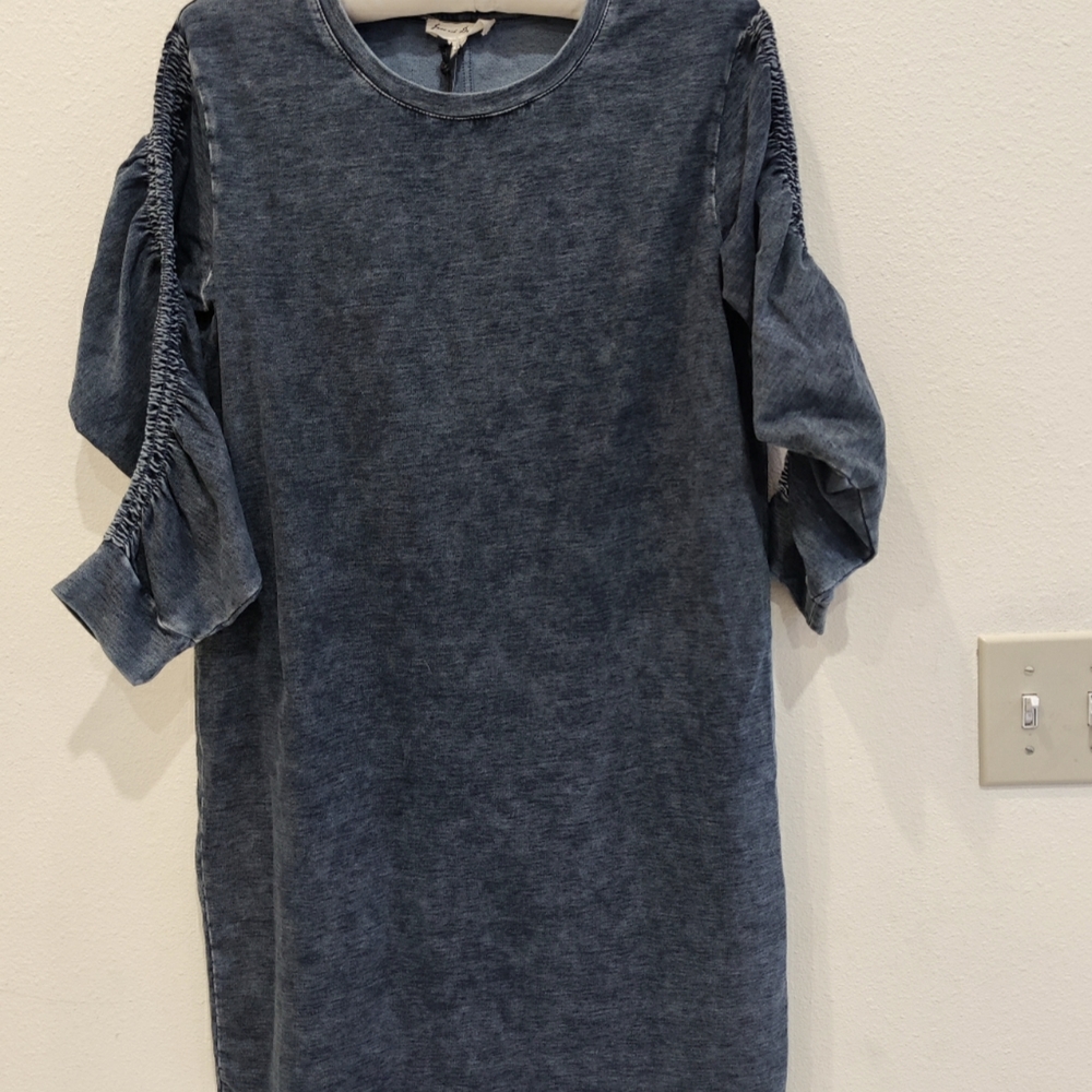 Bodycon Dress NWT Size Small Denim Illusion